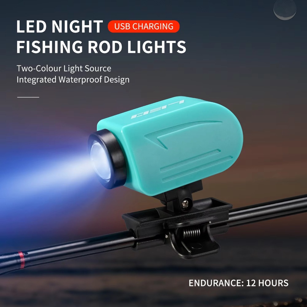 Outdoor Lighting Connectors - Clamp LED Mini Fishing Rod Flashlight
