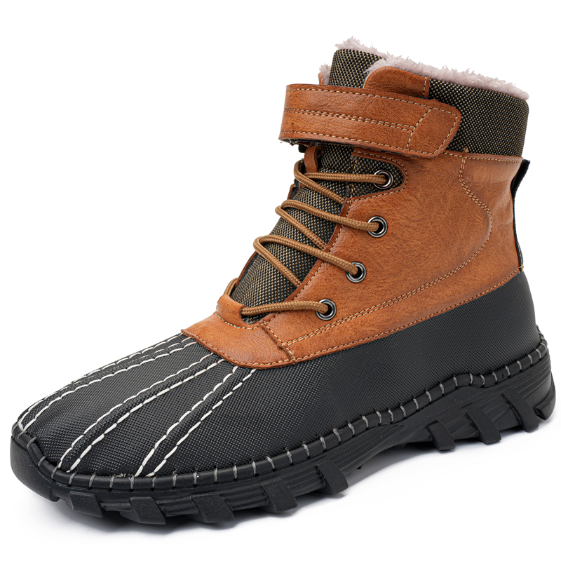 Outdoor Lighting Uplight - Men Winter Fleece Lined Ankle Boots
