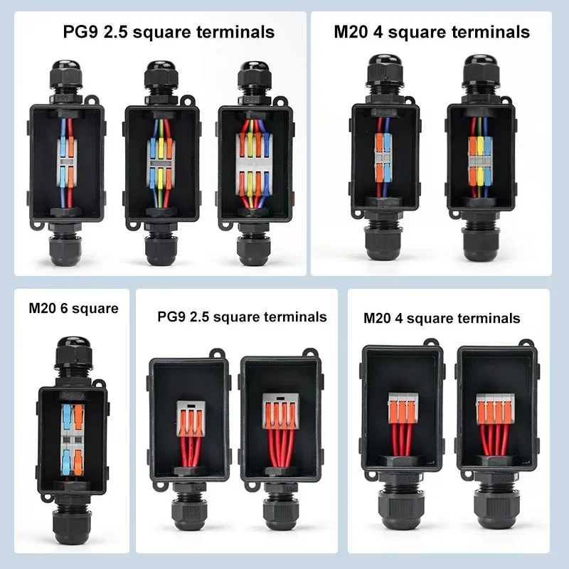 Outdoor Lighting Connectors - M20 PG9 2-Way with terminal 2