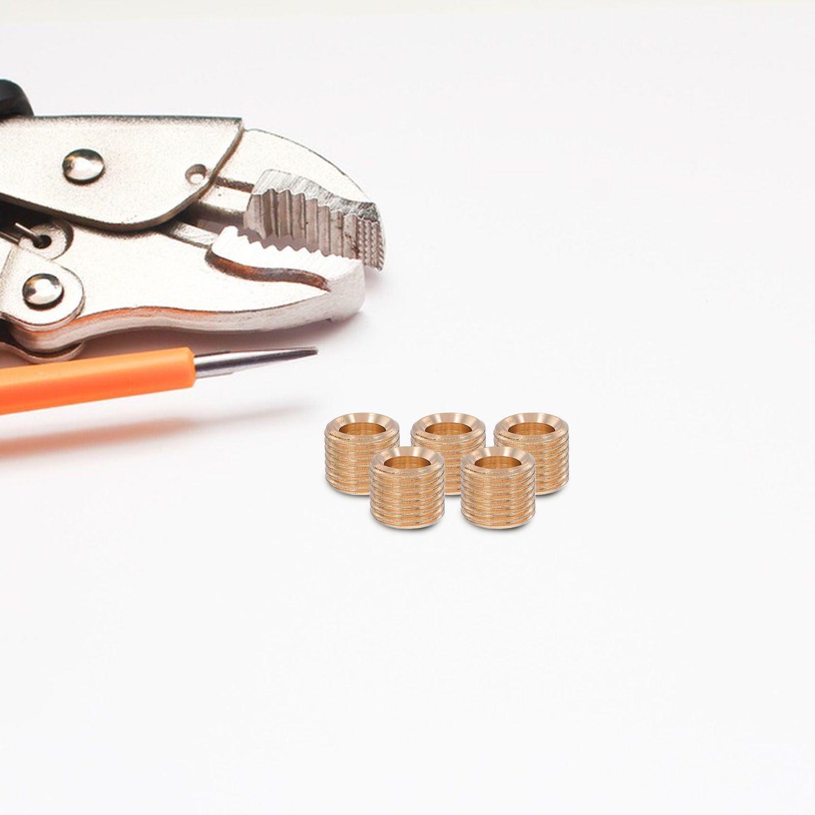Outdoor Lighting Connectors - 10Pcs M10 Pure Copper Hollow Full