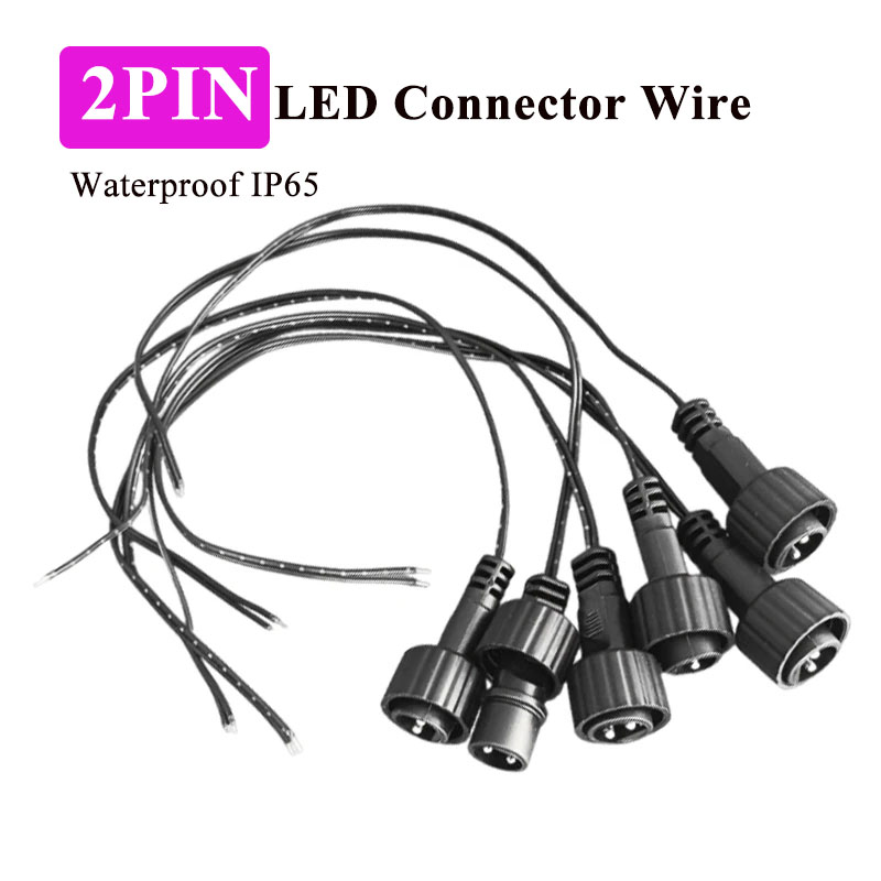 Outdoor Lighting Connectors - Outdoor 2Pin LED Connector with 25cm