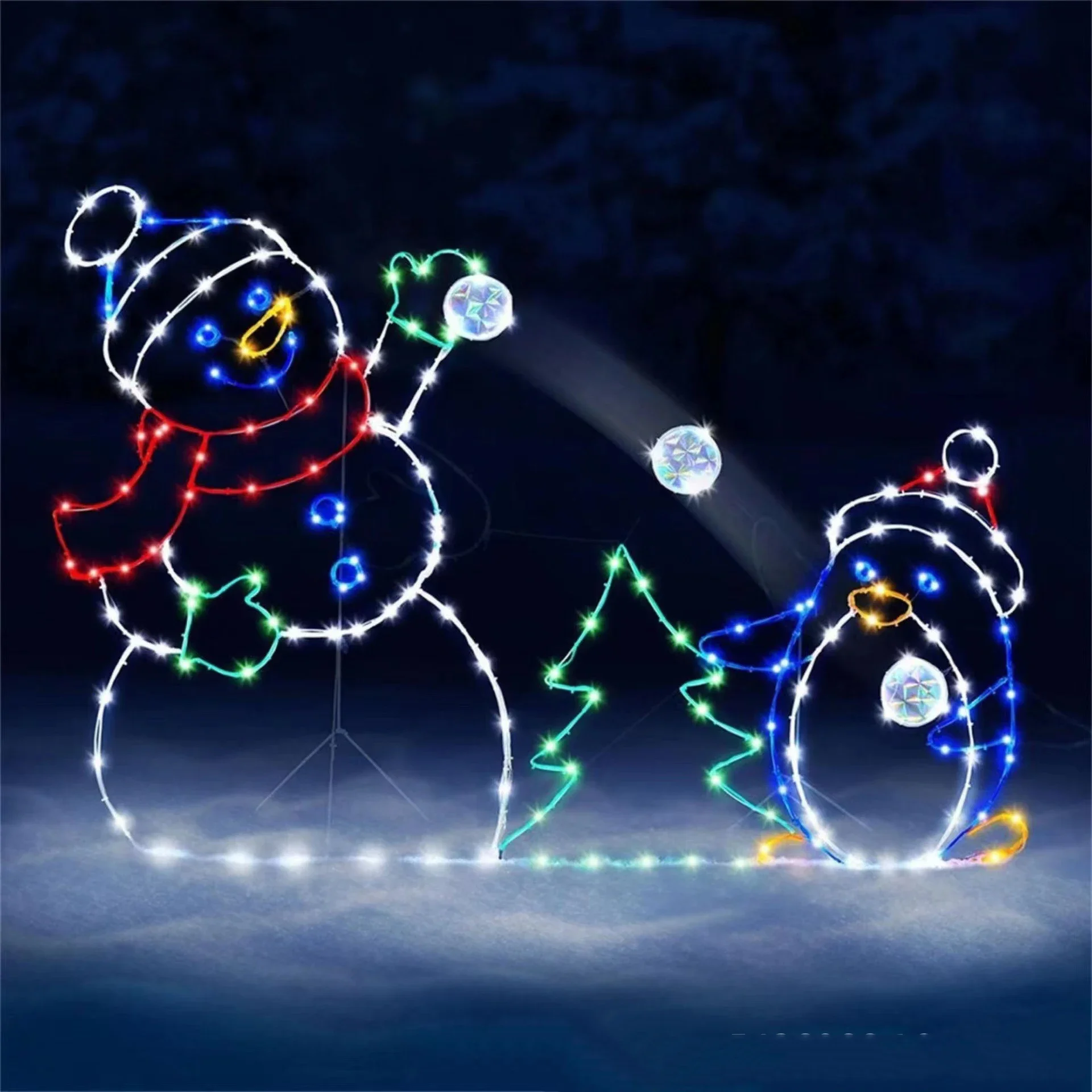 Animated Snowball Light LED Gl - Outdoor Lighting Effects ulasan dan harga