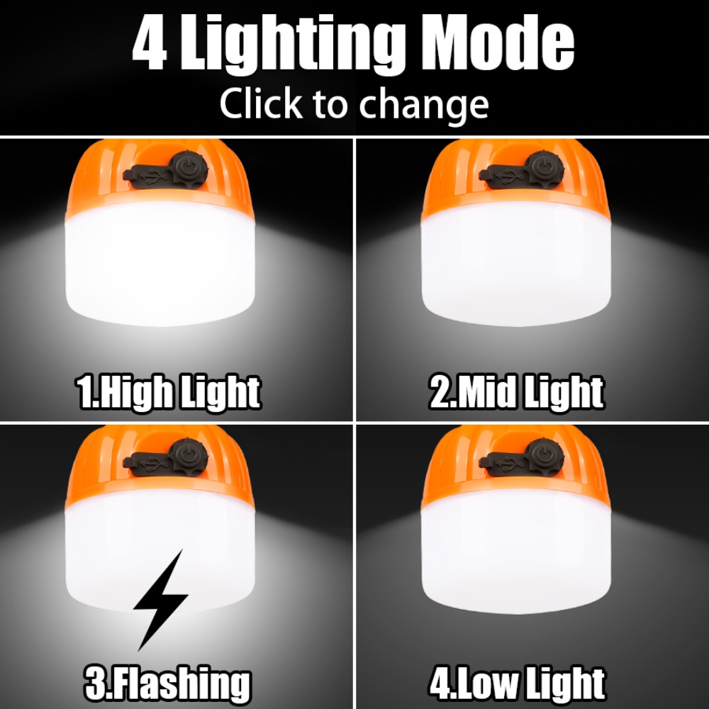 Portable Mini Camping Lamp 4 L - Outdoor Lighting Waterproof ulasan dan harga