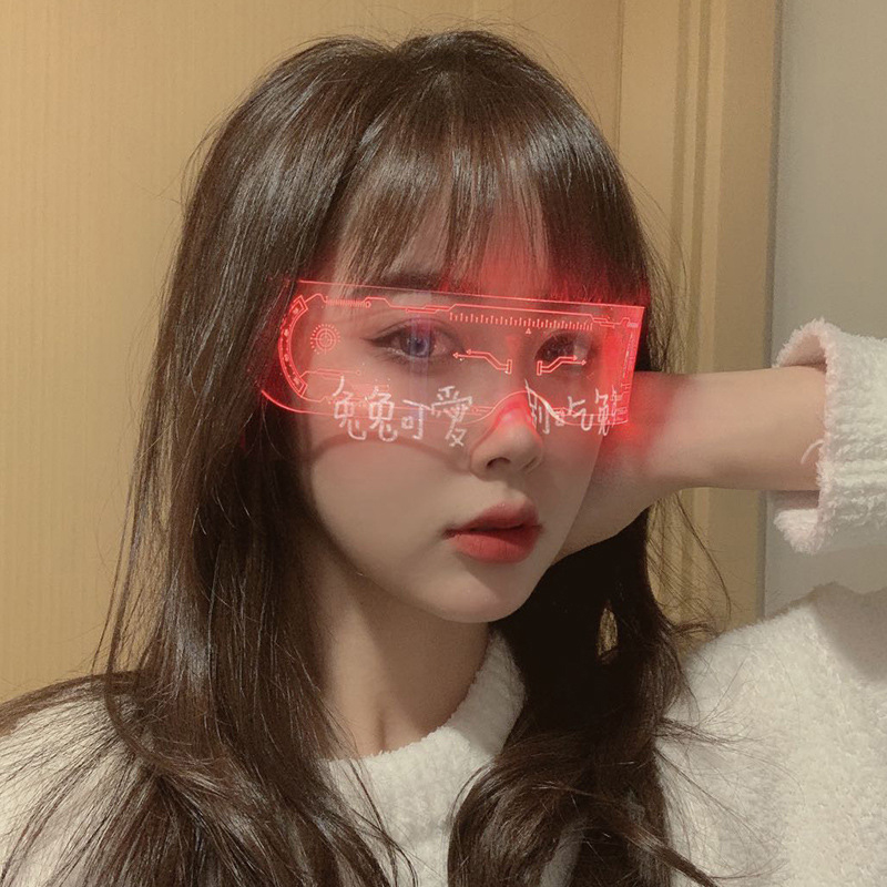 LED Luminous Colorful Sunglass - Outdoor Lighting Halloween ulasan dan harga