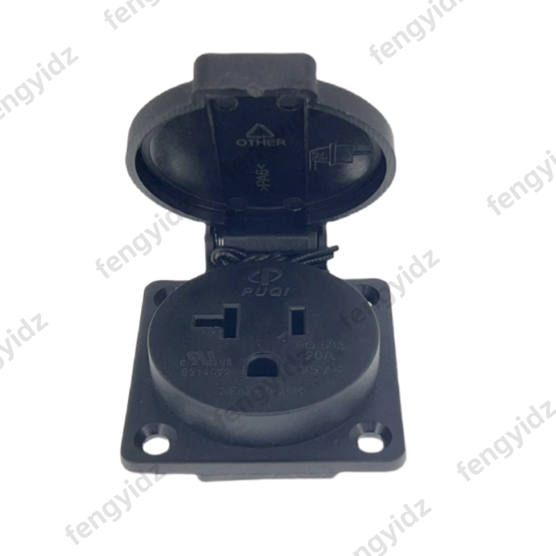 Black 125V 15A 20A IP44 CE Ame - Outdoor Lighting No Outlet ulasan dan harga