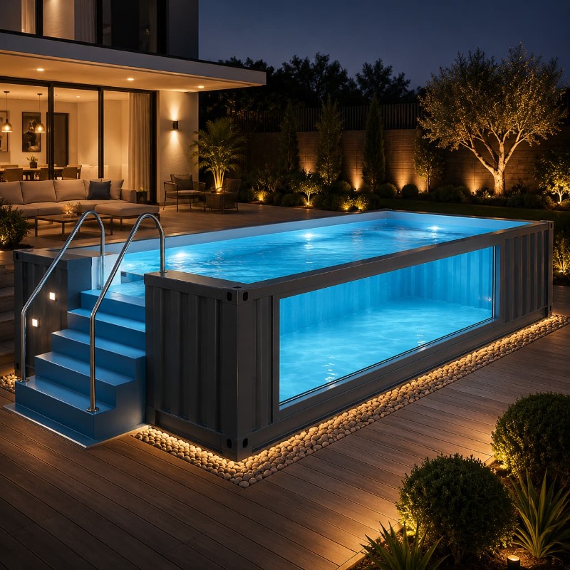 Container Pool Shipping Contai - Outdoor Lighting No Outlet ulasan dan harga