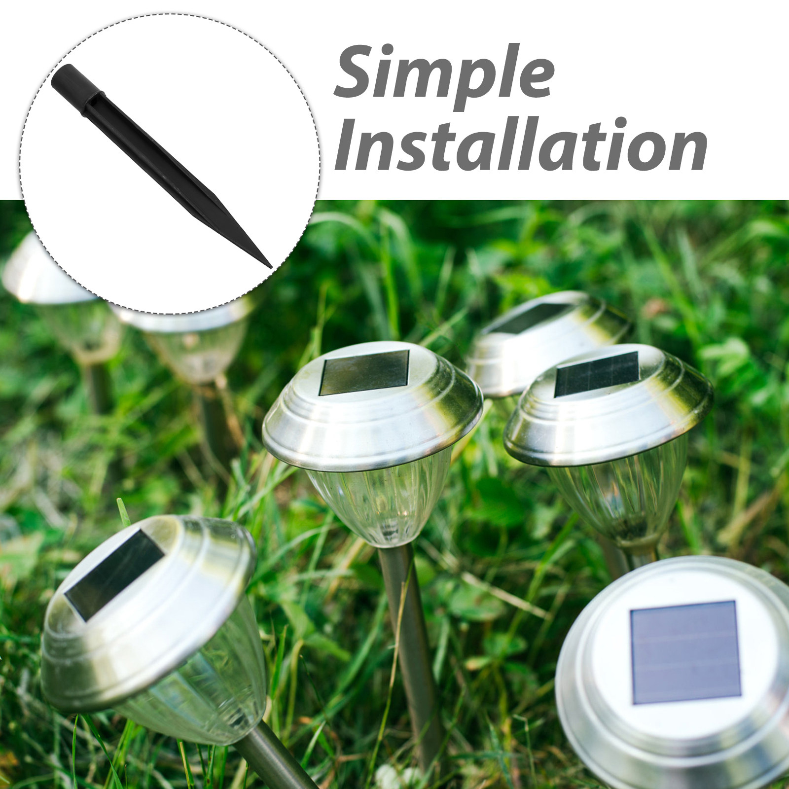 10Pcs Outdoor Stake Lights Pla - Outdoor Lighting Ground Fixtures ulasan dan harga
