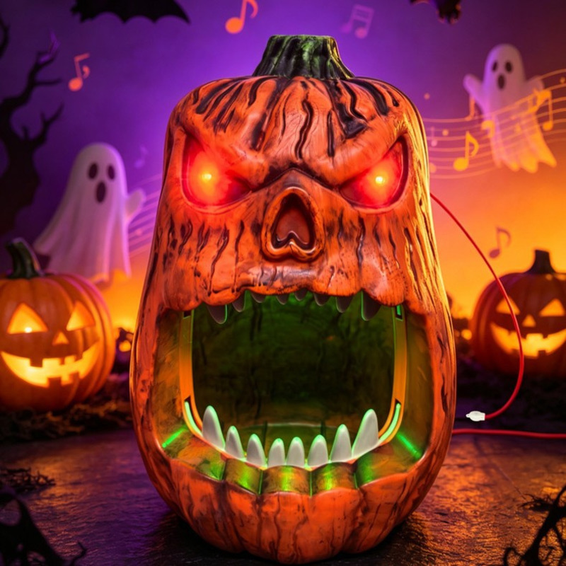 Halloween LED Lighted Pumpkin  - Outdoor Lighting Halloween ulasan dan harga