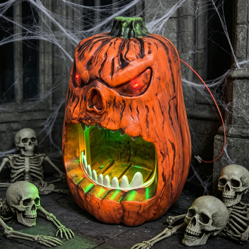 Halloween LED Lighted Pumpkin  - Outdoor Lighting Halloween ulasan dan harga