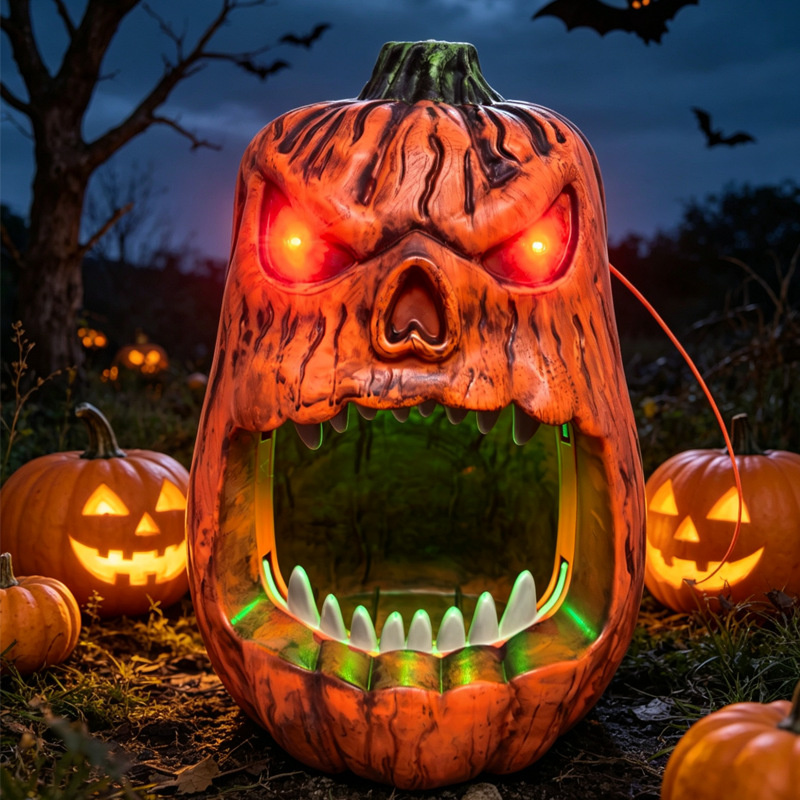 Halloween LED Lighted Pumpkin  - Outdoor Lighting Halloween ulasan dan harga