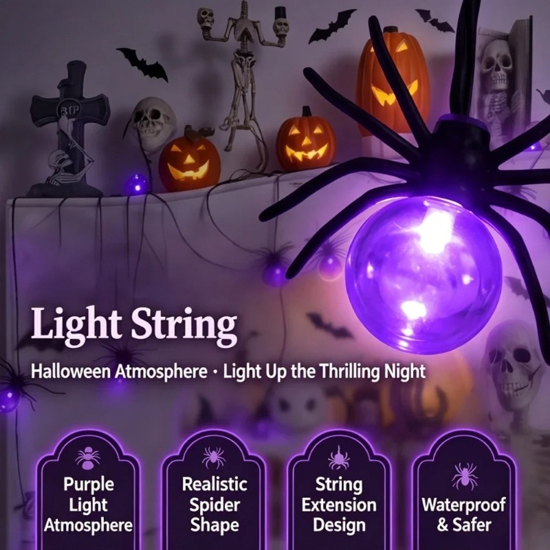 Battery Powered Spider LED Str - Outdoor Lighting Yard ulasan dan harga