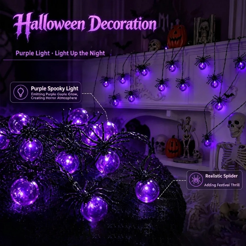 Battery Powered Spider LED Str - Outdoor Lighting Yard ulasan dan harga