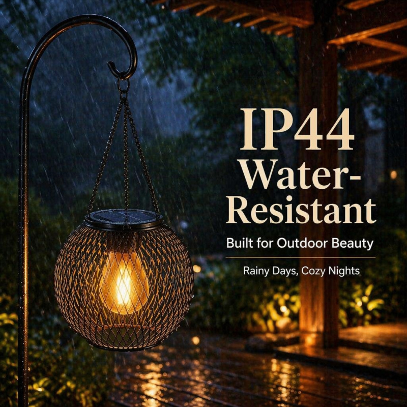 Solar Powered LED Hanging Floo - Outdoor Lighting Modern ulasan dan harga