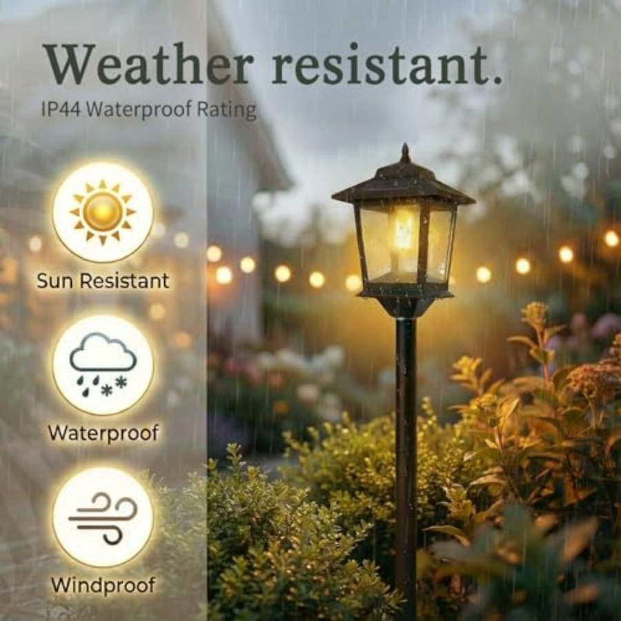 Outdoor Solar Post Lights, 2-P - Outdoor Lighting Dusk To Dawn ulasan dan harga