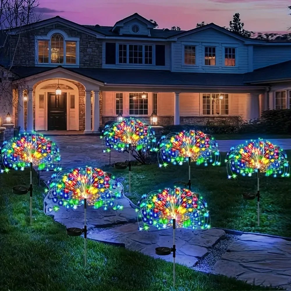 Solar LED Firework Fairy Light - Outdoor Lighting Effects ulasan dan harga