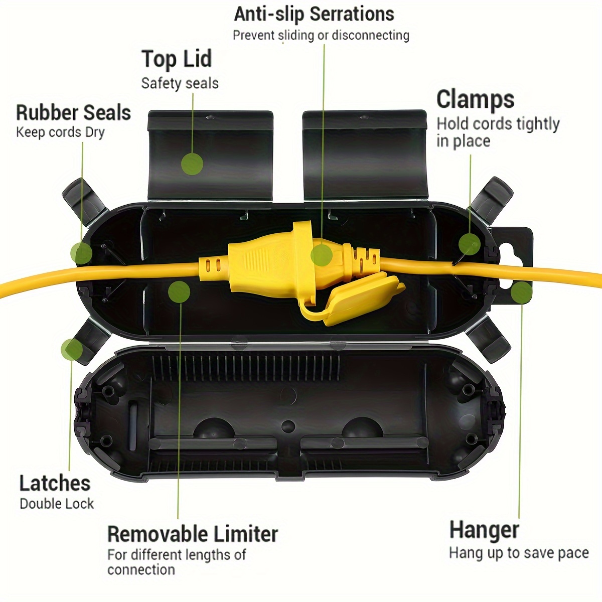 Extension Cord Plug Connection - Outdoor Lighting Cable ulasan dan harga