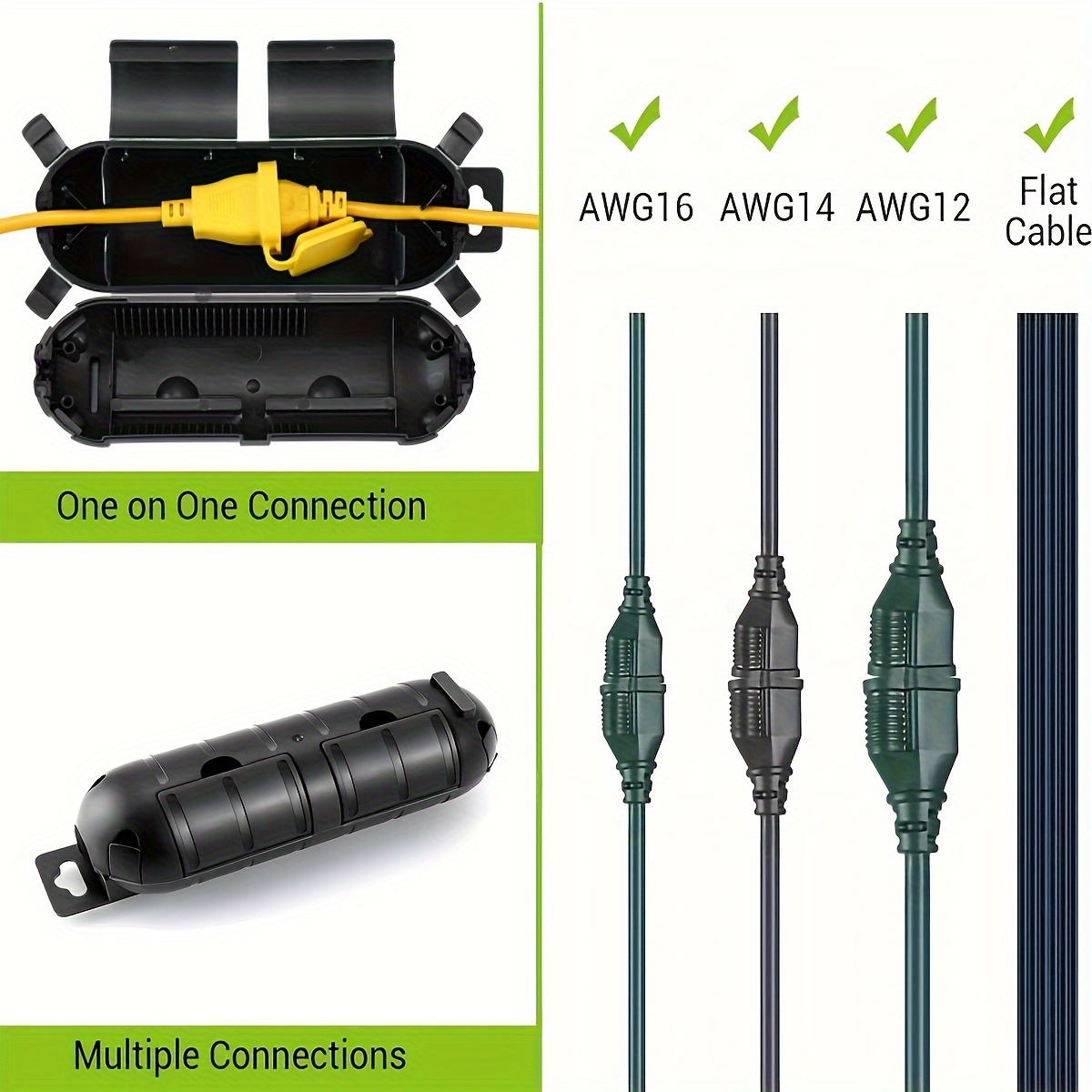 Extension Cord Plug Connection - Outdoor Lighting Cable ulasan dan harga