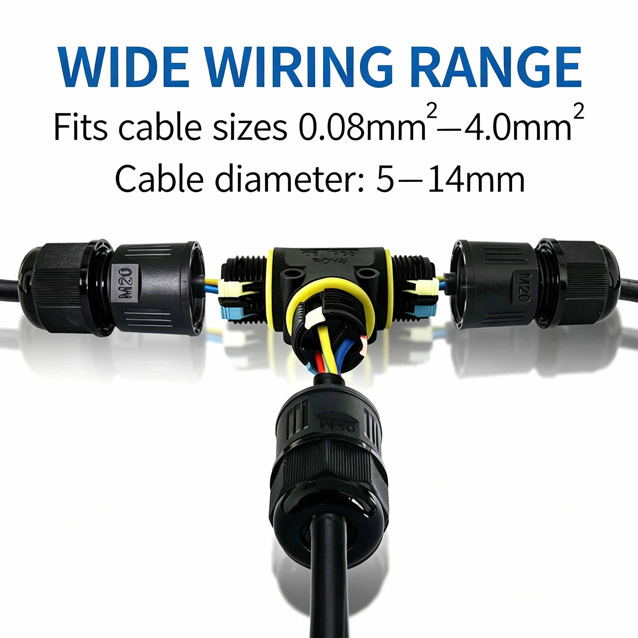 IP68 Waterproof T-Type Cable C - Outdoor Lighting Connectors ulasan dan harga