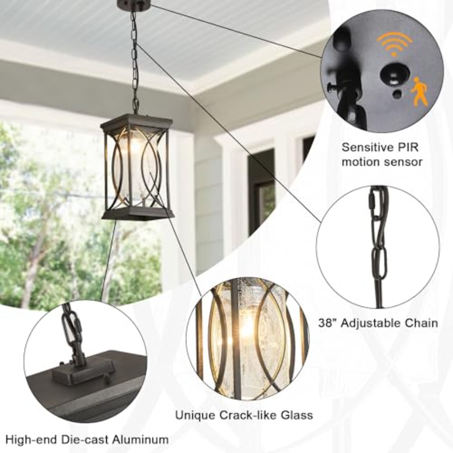 Motion Outdoor Pendant Light F - Outdoor Lighting Dusk To Dawn ulasan dan harga