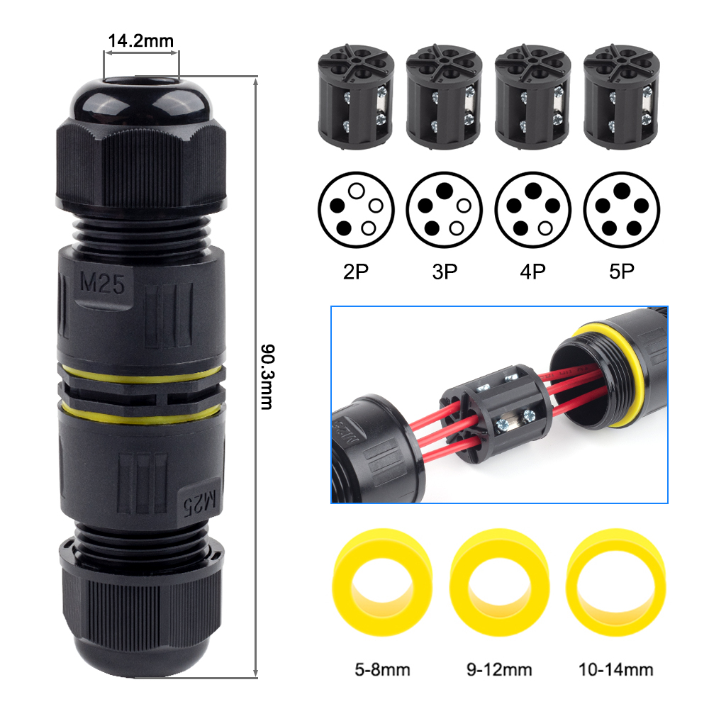 IP68 M25 Cable Connector Outdo - Outdoor Lighting Connectors ulasan dan harga