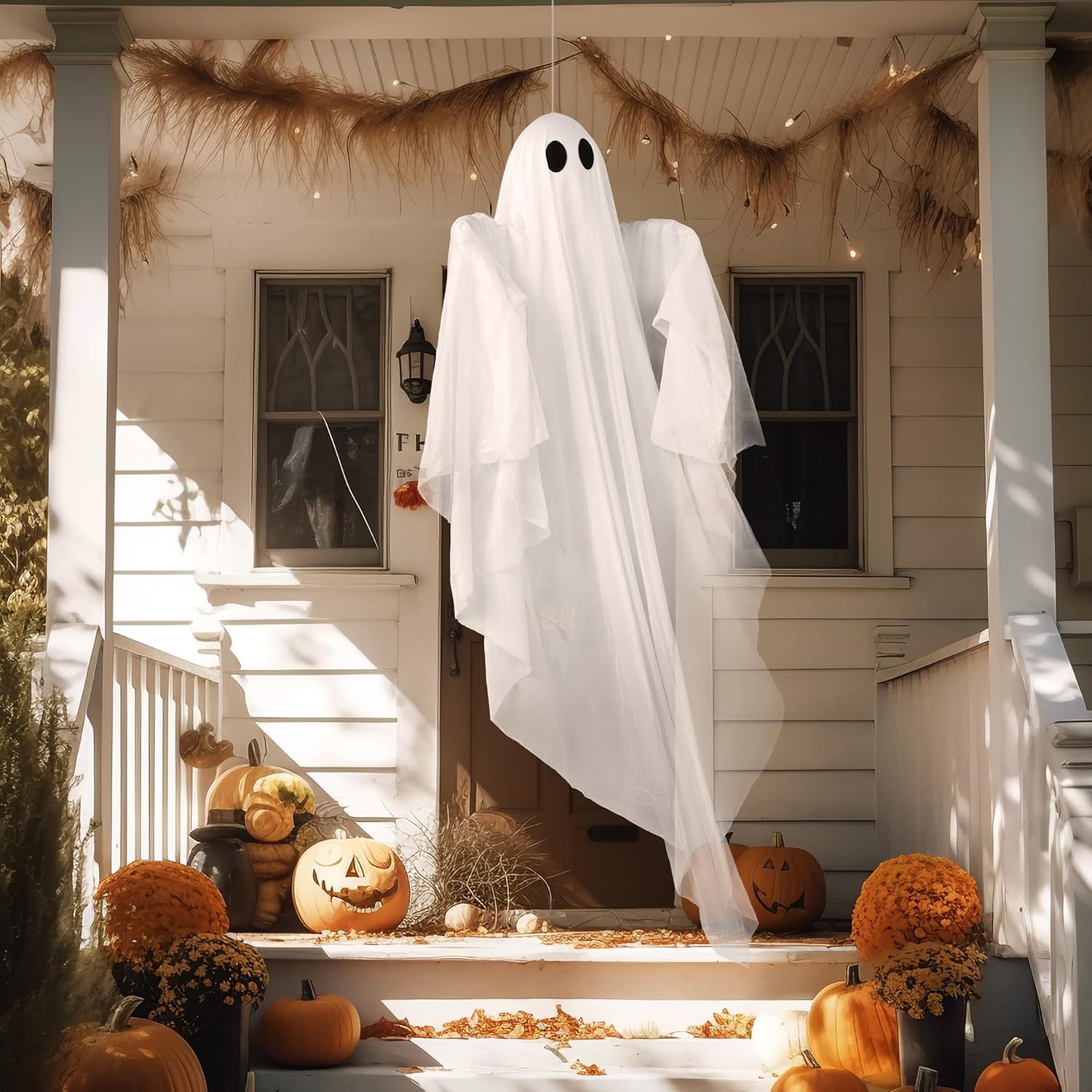Halloween Hanging Light up Gho - Outdoor Lighting Effects ulasan dan harga