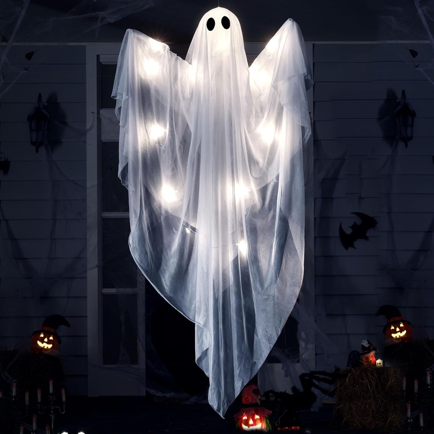 Halloween Hanging Light up Gho - Outdoor Lighting Effects ulasan dan harga
