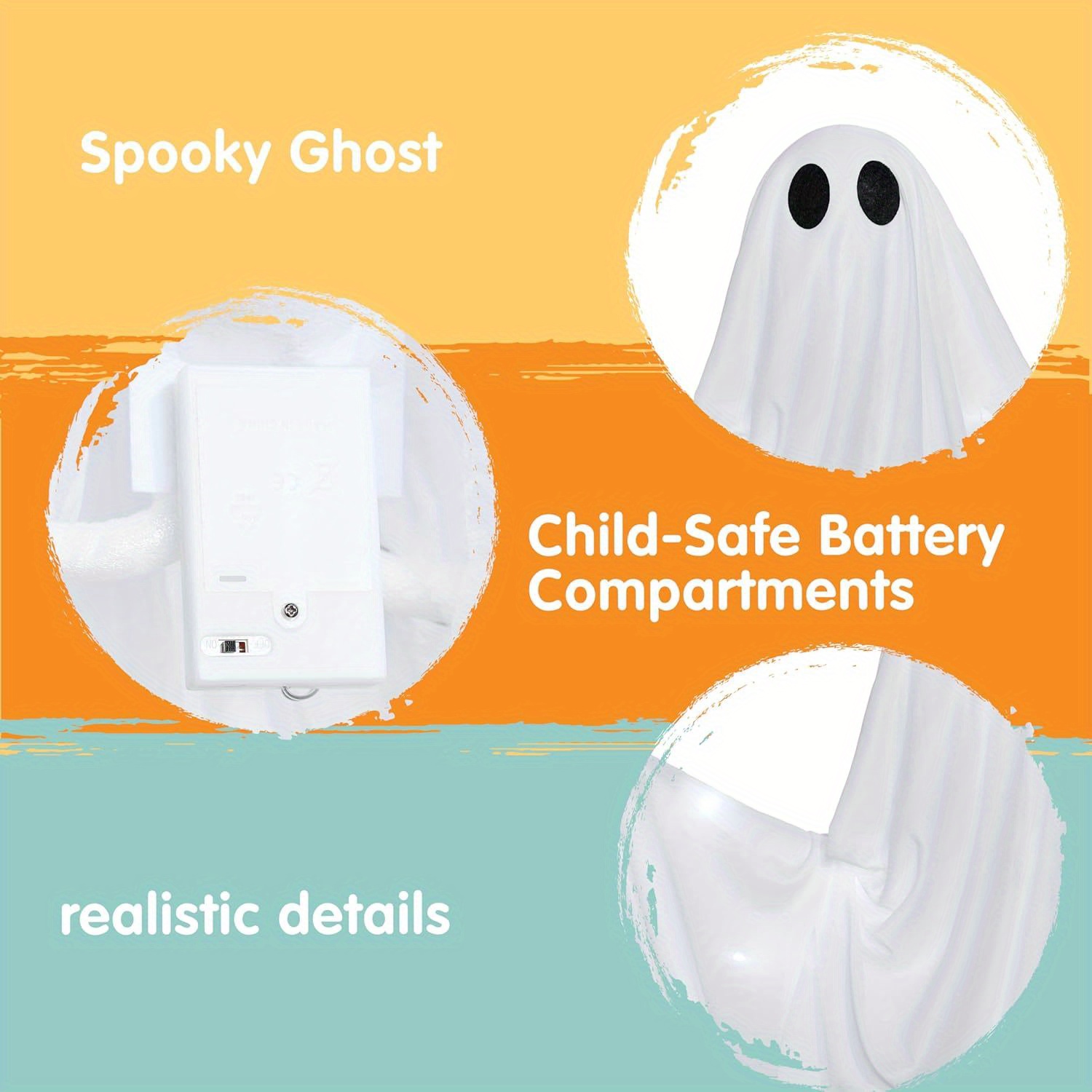 Halloween Hanging Light up Gho - Outdoor Lighting Effects ulasan dan harga