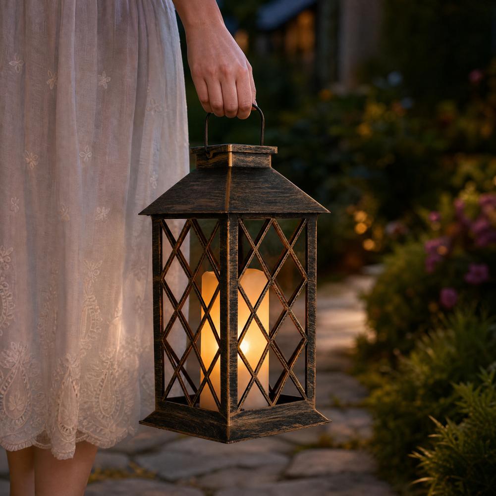 Retro Solar Lantern, Outdoor S - Outdoor Lighting Yard ulasan dan harga