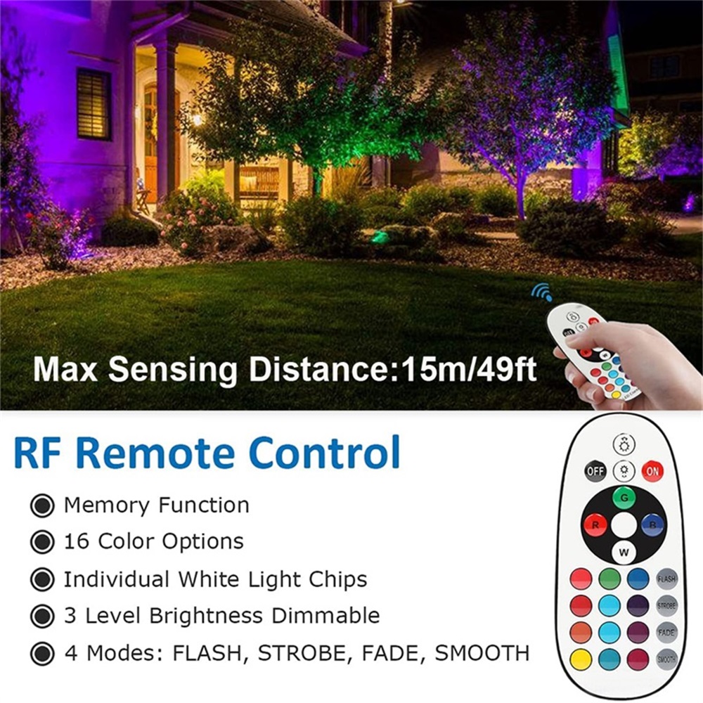 RGBW Landscape Lighting 10W wi - Outdoor Lighting Yard ulasan dan harga