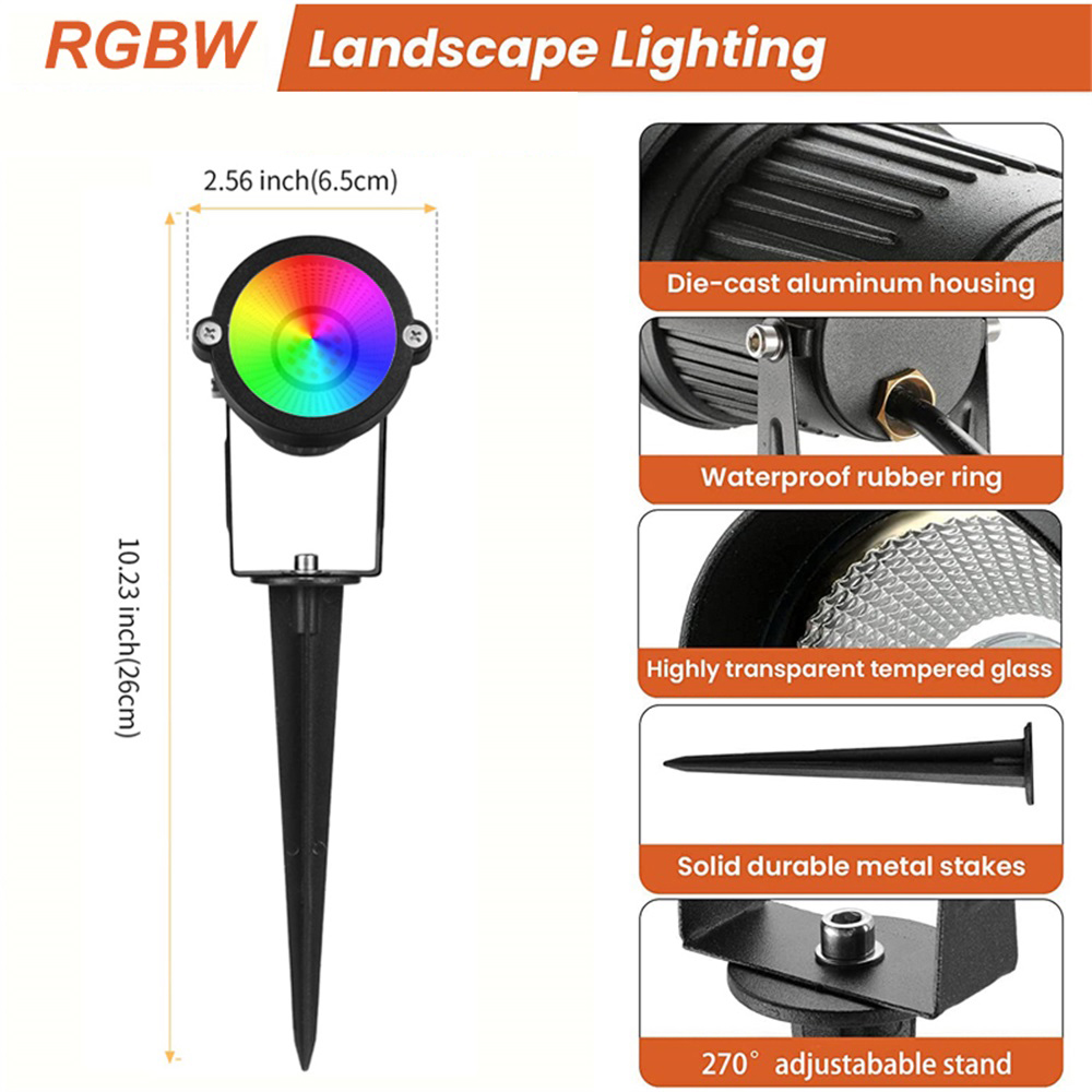 RGBW Landscape Lighting 10W wi - Outdoor Lighting Yard ulasan dan harga
