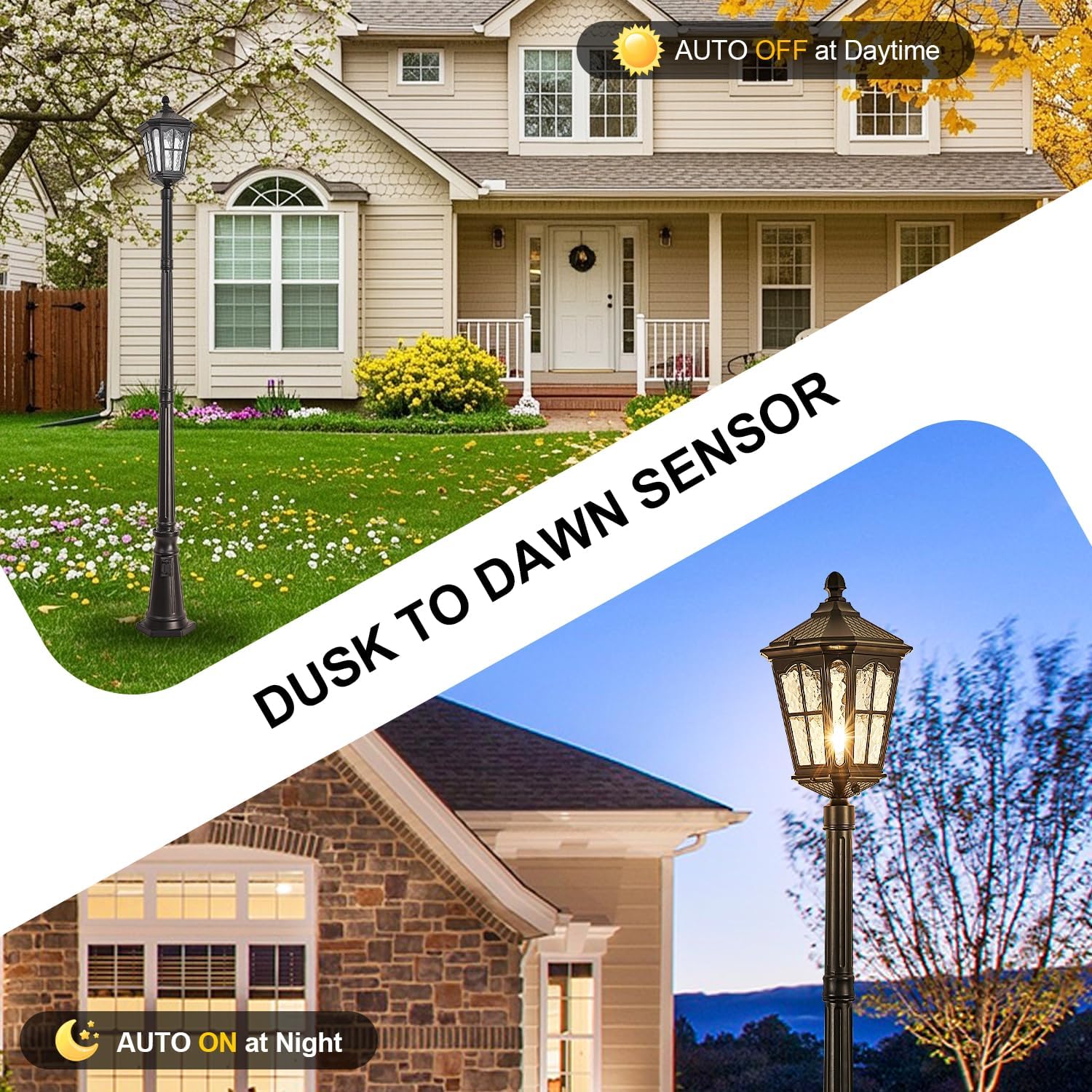 Waterproof outdoor pole light  - Outdoor Lighting No Outlet ulasan dan harga