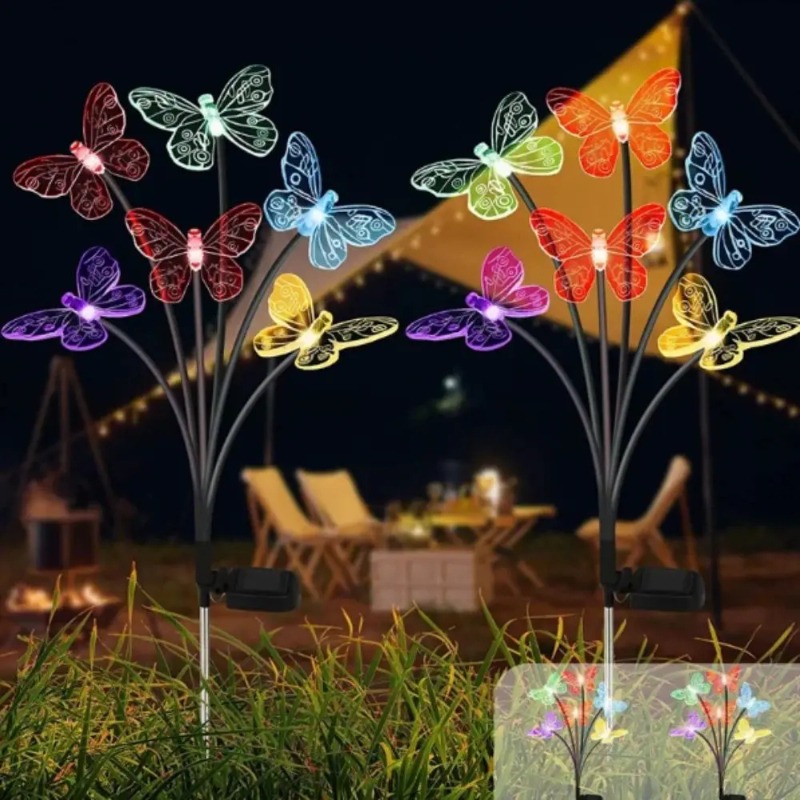 Solar Powered Butterfly Lights - Outdoor Lighting Yard ulasan dan harga