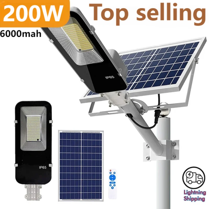 200W Powerful Solar Light Outd - Outdoor Lighting Dusk To Dawn ulasan dan harga