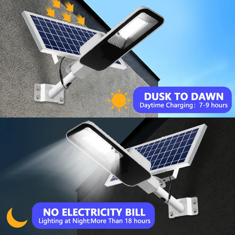 200W Powerful Solar Light Outd - Outdoor Lighting Dusk To Dawn ulasan dan harga
