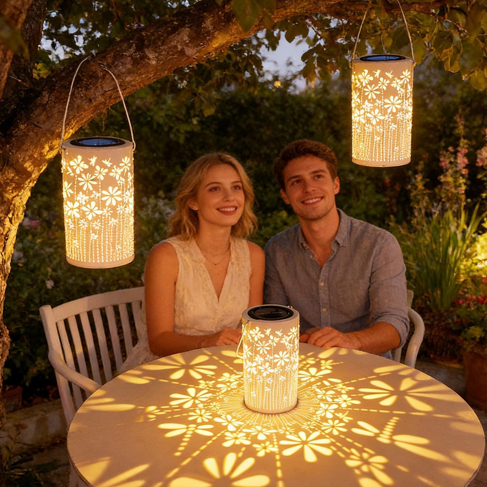 Solar Lanterns Colorful Metal  - Outdoor Lighting Yard ulasan dan harga