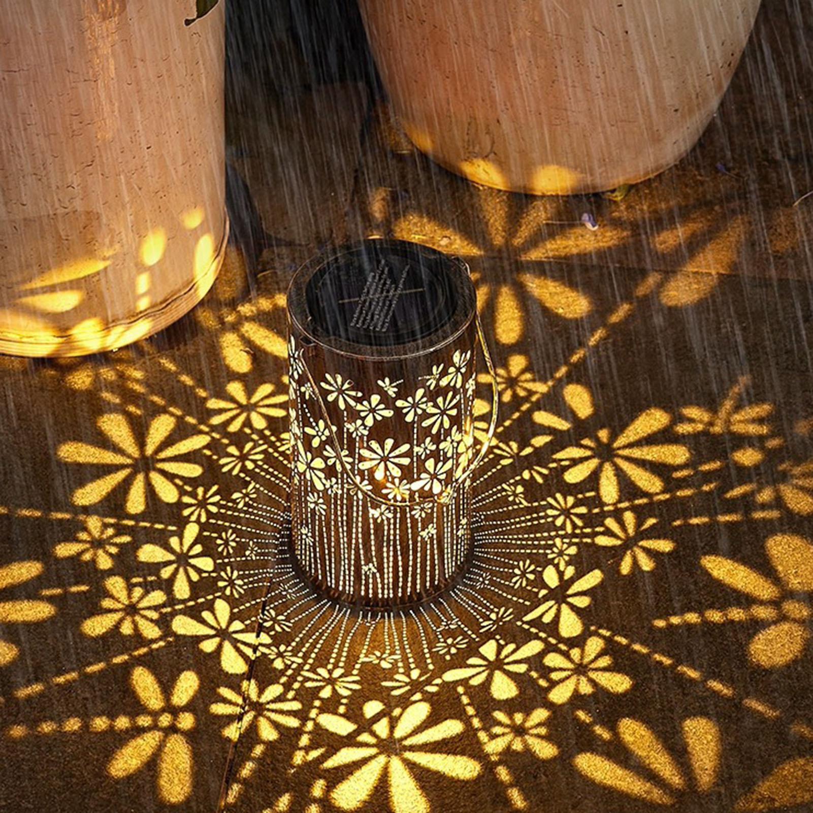 Solar Lanterns Colorful Metal  - Outdoor Lighting Yard ulasan dan harga