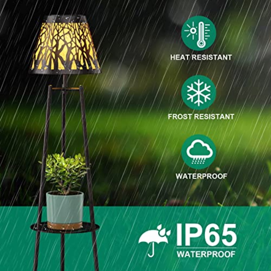 2 Pack Outdoor Solar Floor Lam - Outdoor Lighting Waterproof ulasan dan harga