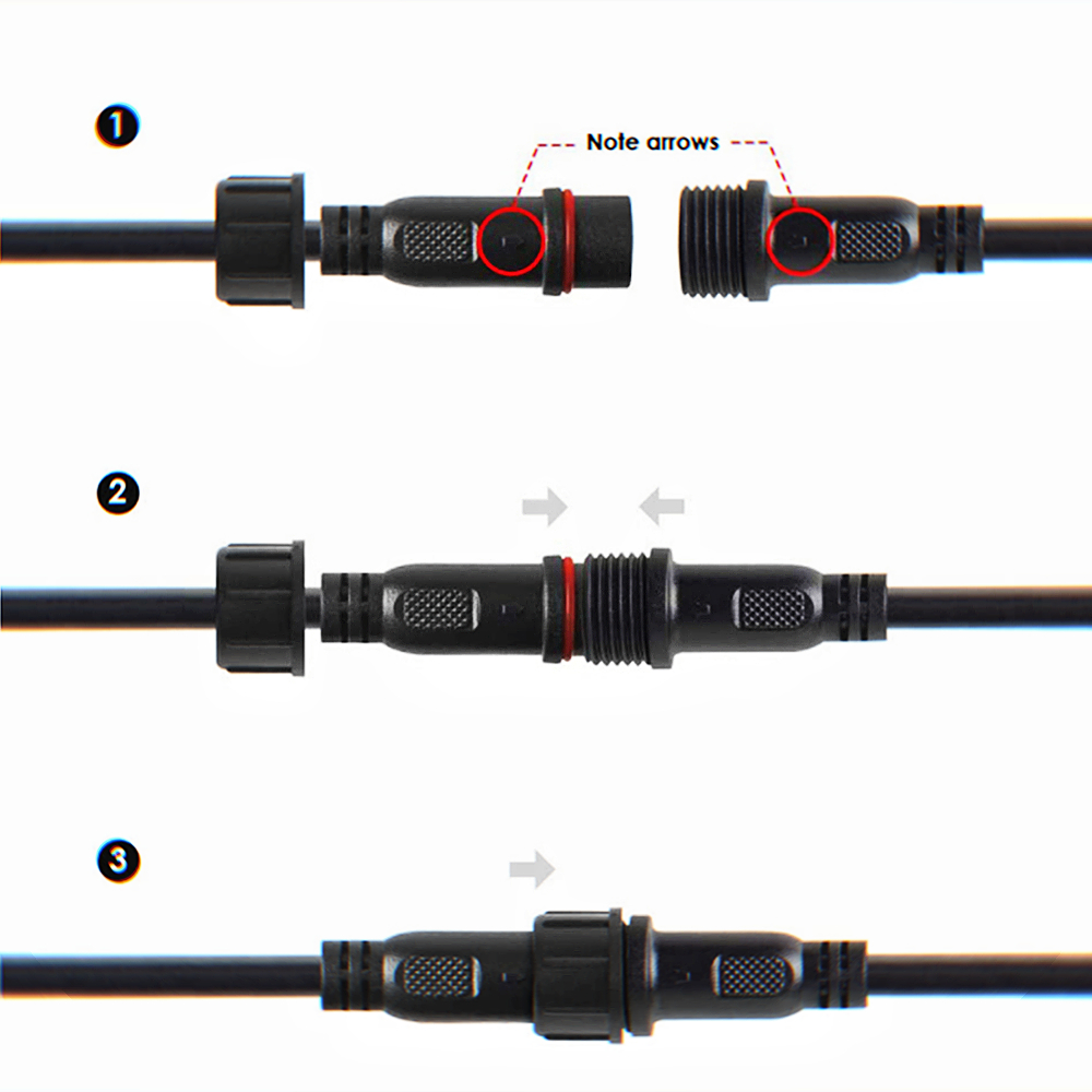 2pin DC LED Cable 1 Metre Exte - Outdoor Lighting Connectors ulasan dan harga