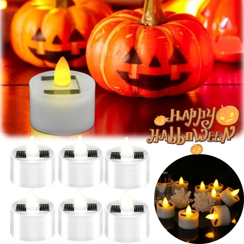 Solar Flameless LED Tea Light  - Outdoor Lighting Dusk To Dawn ulasan dan harga
