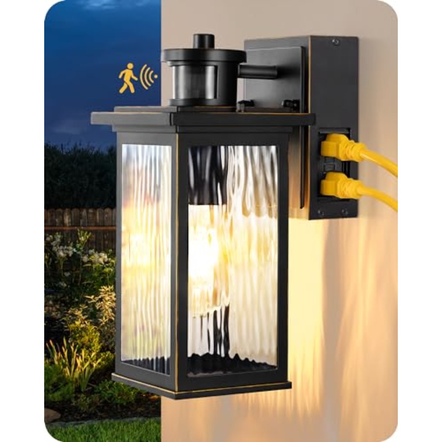 Outdoor Wall Light with GFCI O - Outdoor Lighting No Outlet ulasan dan harga