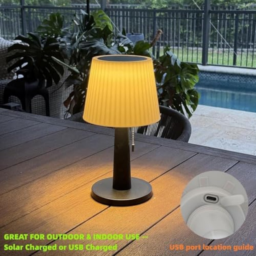 Solar Table Lamps Outdoor Indo - Outdoor Lighting Waterproof ulasan dan harga