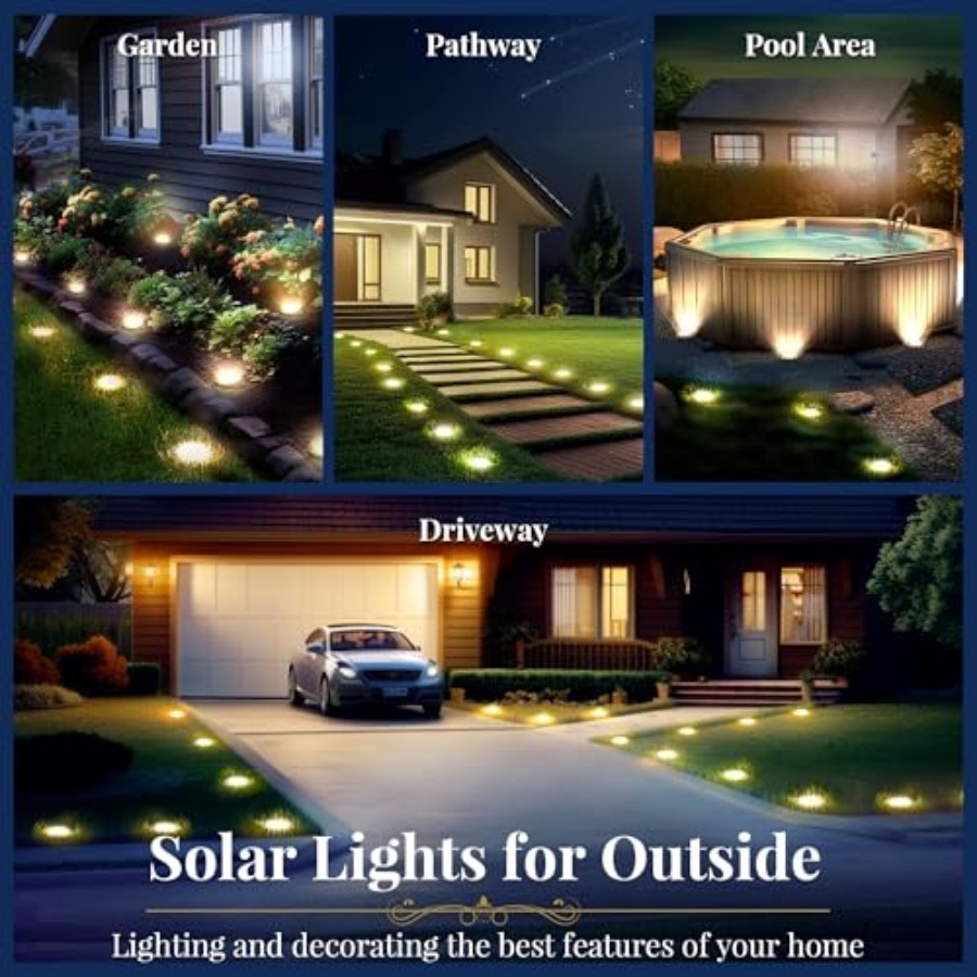 Solar Ground Lights Solar Ligh - Outdoor Lighting Yard ulasan dan harga