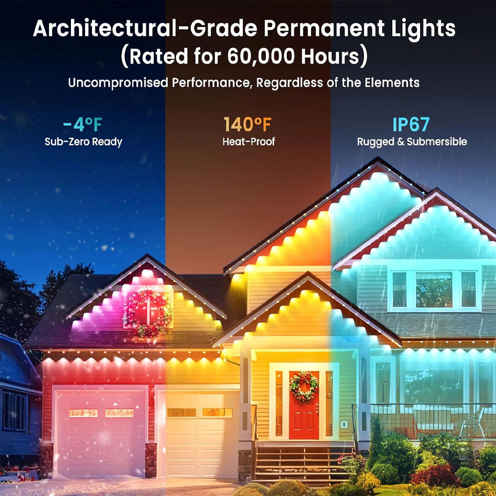 Permanent Outdoor Eaves Lights - Outdoor Lighting Halloween ulasan dan harga
